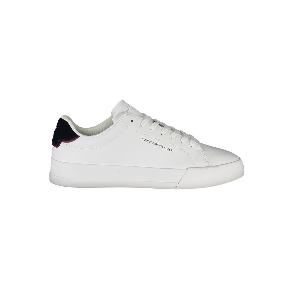 Tommy Hilfiger Bianco Polyurethane Men Sneaker