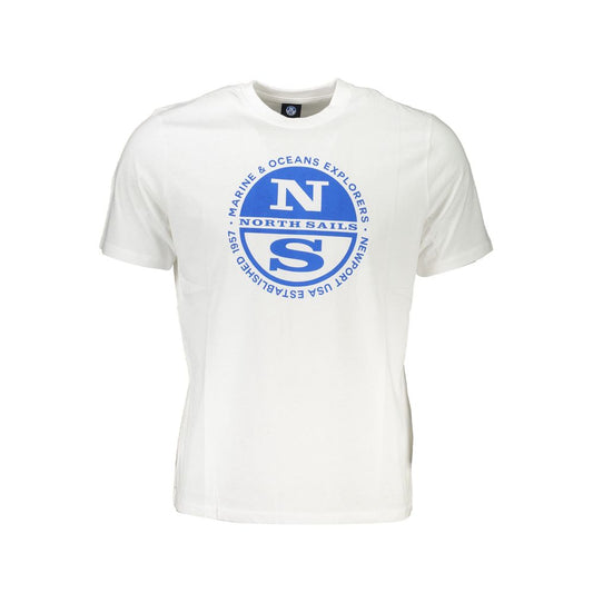 North Sails White Cotton Men's T-Shirt