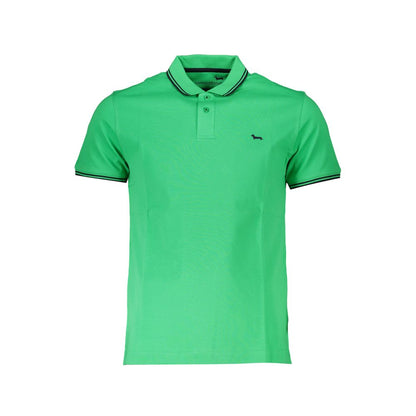 Harmont & Blaine Green Cotton Polo Shirt Harmont & Blaine