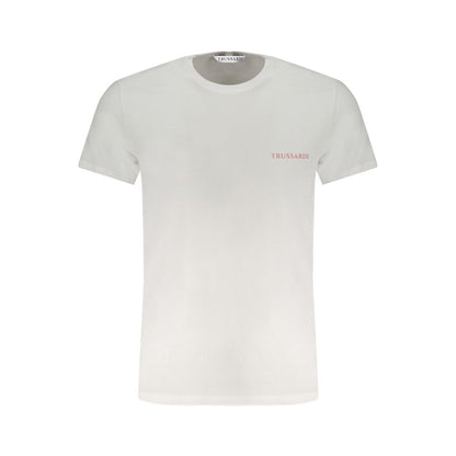 Trussardi White Cotton Men T-Shirt