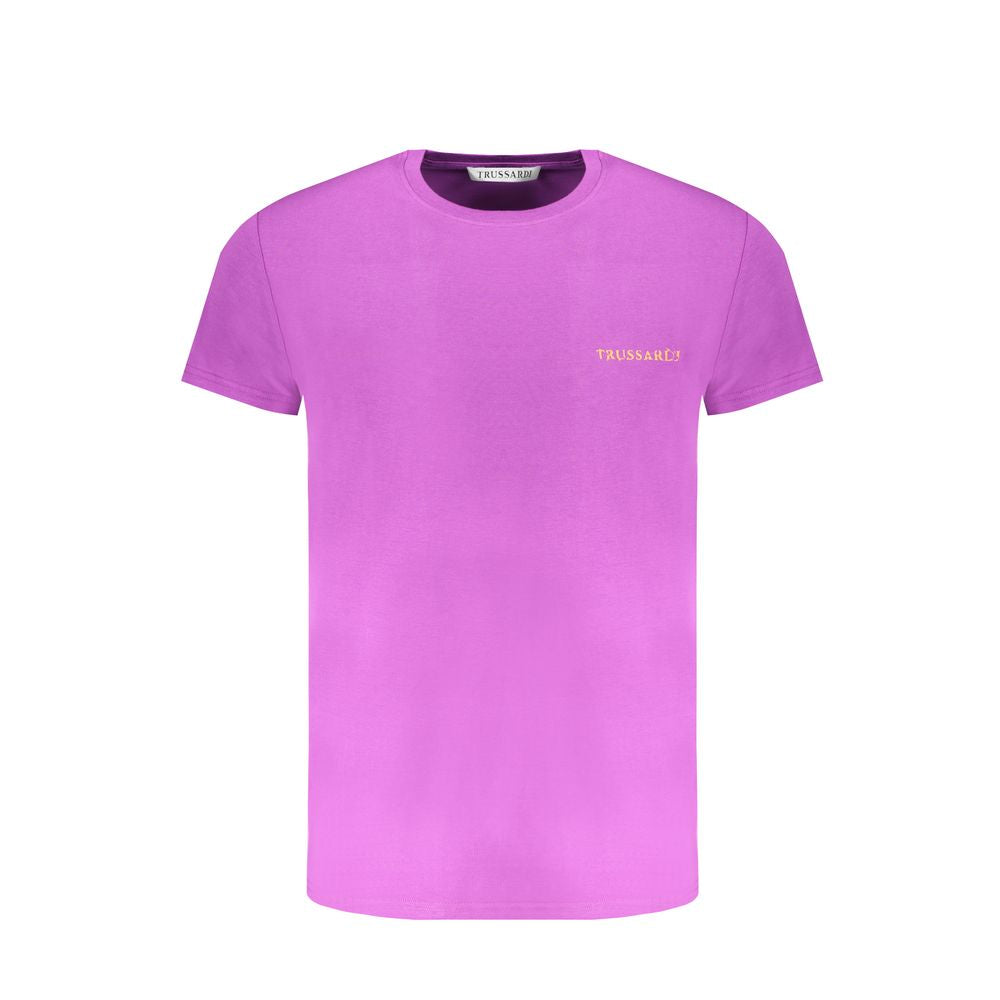 Trussardi Viola Cotton Men T-Shirt