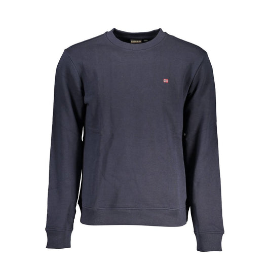 Napapijri Blu Cotton Men Sweatshirt