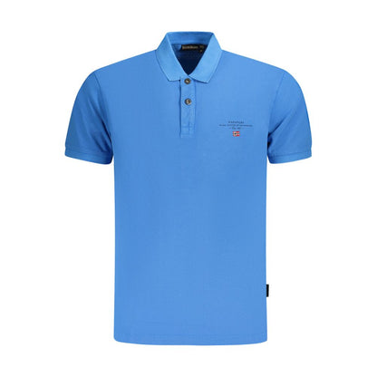 Napapijri Blu Cotton Mens Polo