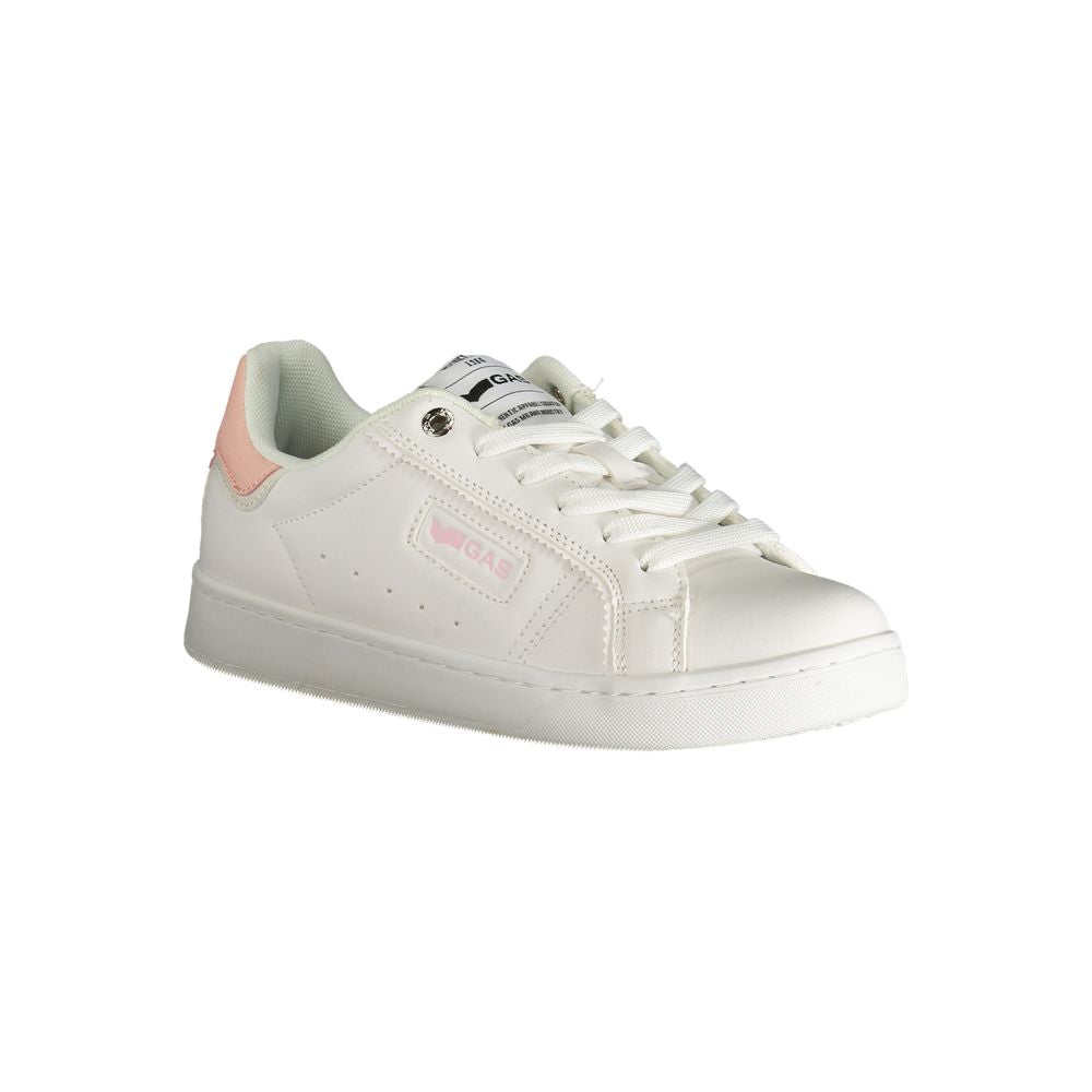 Gas White Polyester Women Sneaker