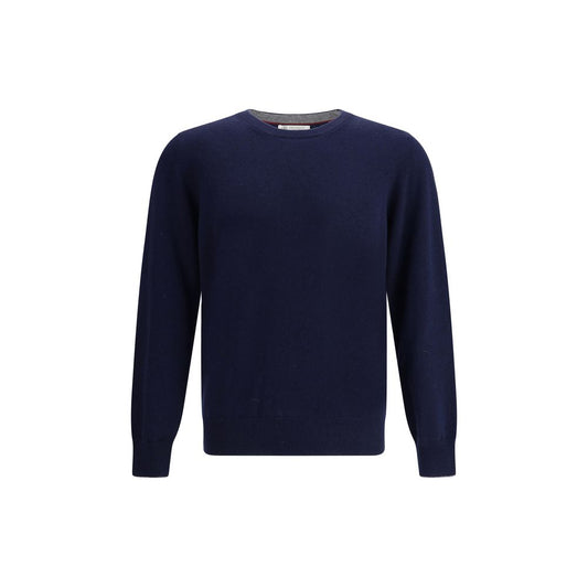 Brunello Cucinelli Blue Cashmere Sweater