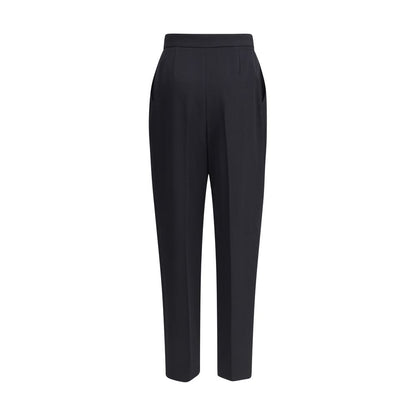 Balmain Black Wool Dress Pants