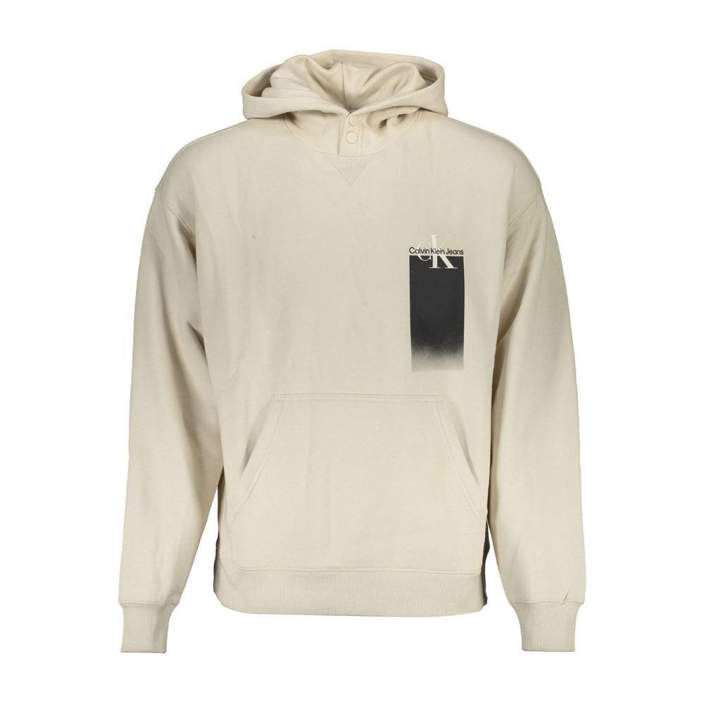 Calvin Klein Beige Cotton Men's Sweatshirt