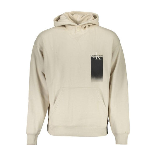 Calvin Klein Beige Cotton Men's Sweatshirt