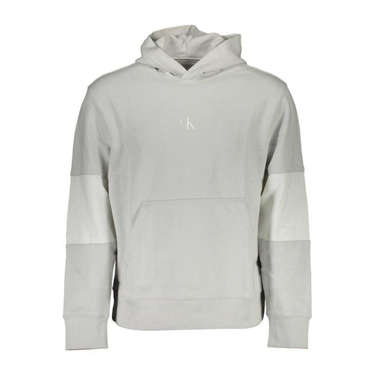 Calvin Klein Gray Cotton Men Sweatshirt