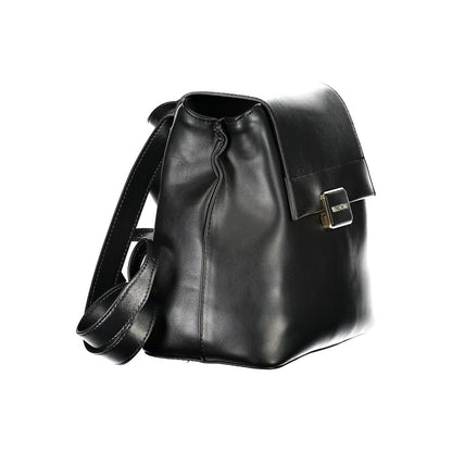Mario Valentino Black Polyurethane Women's Backpack