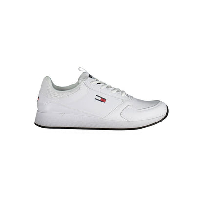 Tommy Hilfiger White Polyurethane Men Sneaker