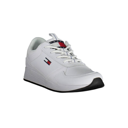 Tommy Hilfiger White Polyurethane Men Sneaker