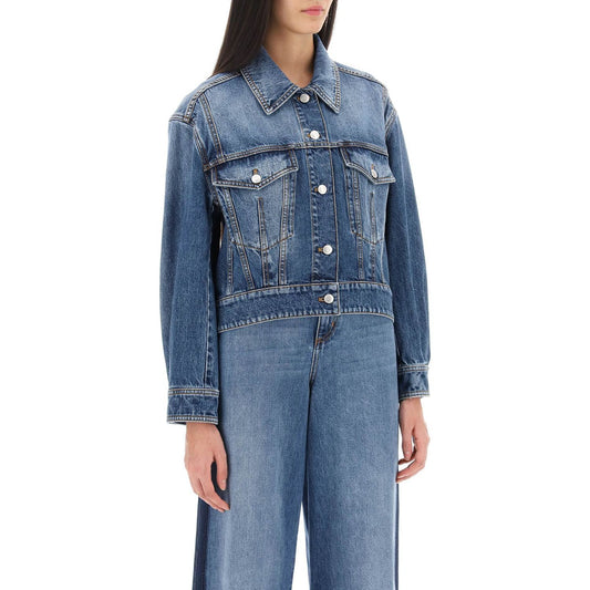 Alexander Mcqueen denim cocoon jacket Jackets Alexander Mcqueen