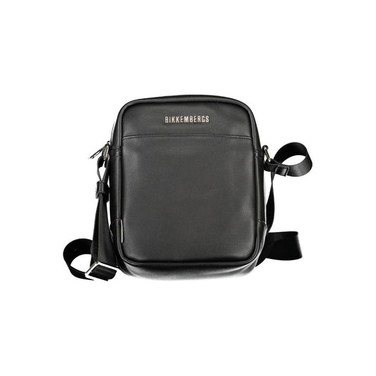 Bikkembergs Black Polyurethane Men's Shoulder Bag Bikkembergs