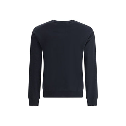 Valentino Black Fleece Wool Sweatshirt Valentino