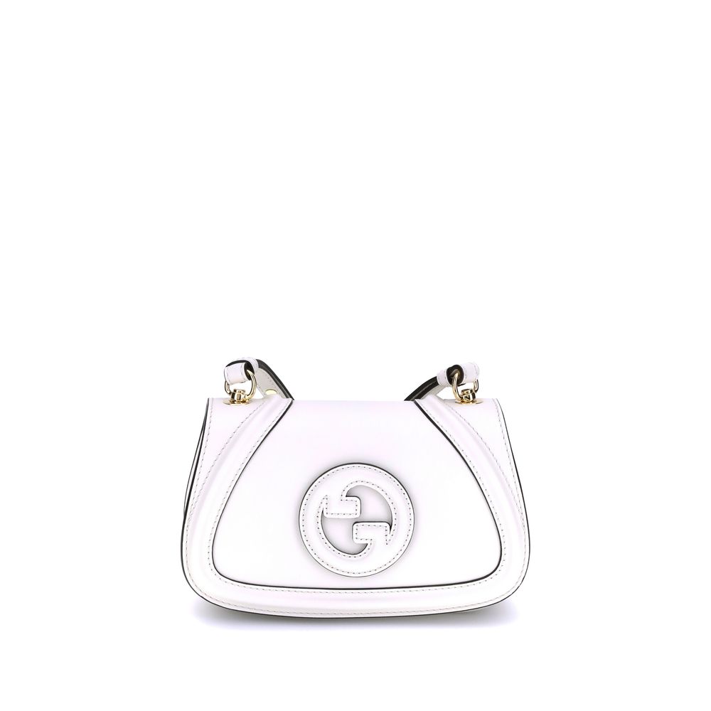 Gucci White Calf Leather Bos Taurus Handbag Gucci