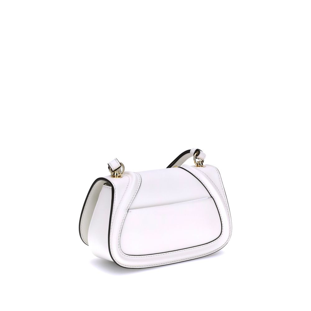 Gucci White Calf Leather Bos Taurus Handbag Gucci