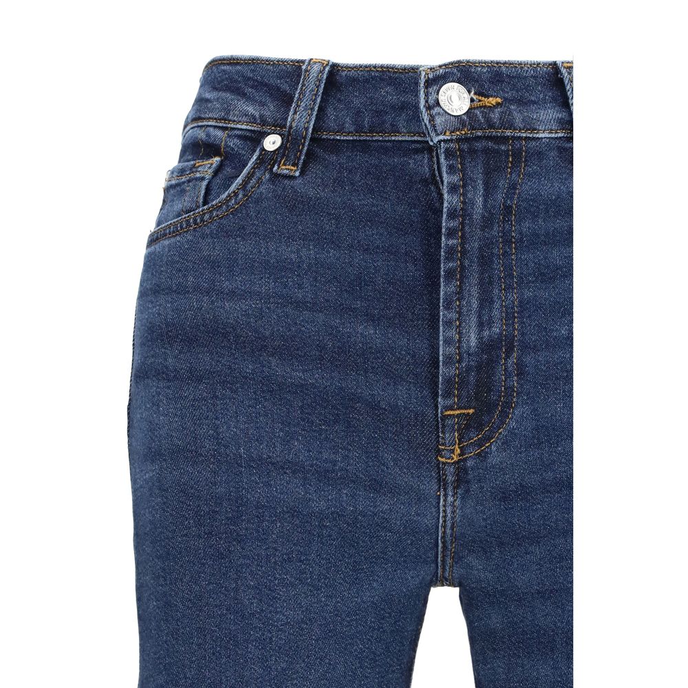 7FOR Blue Cotton Flared Jeans 1728,26,27,28,72470364320,7FOR,Blue,Clothing,Flared Jeans - Jeans Denim - Clothing,Jeans Denim - Clothing,New with tags,W25,W29,Women
