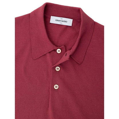 Gran Sasso Red Cotton Polo Shirt