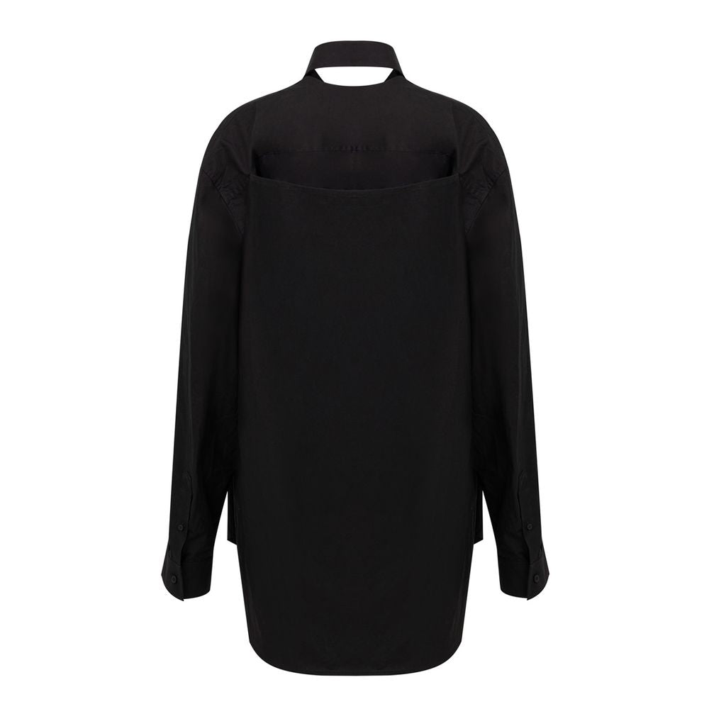 Balenciaga Black Cotton Long Dress Balenciaga