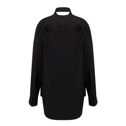 Balenciaga Black Cotton Long Dress Balenciaga