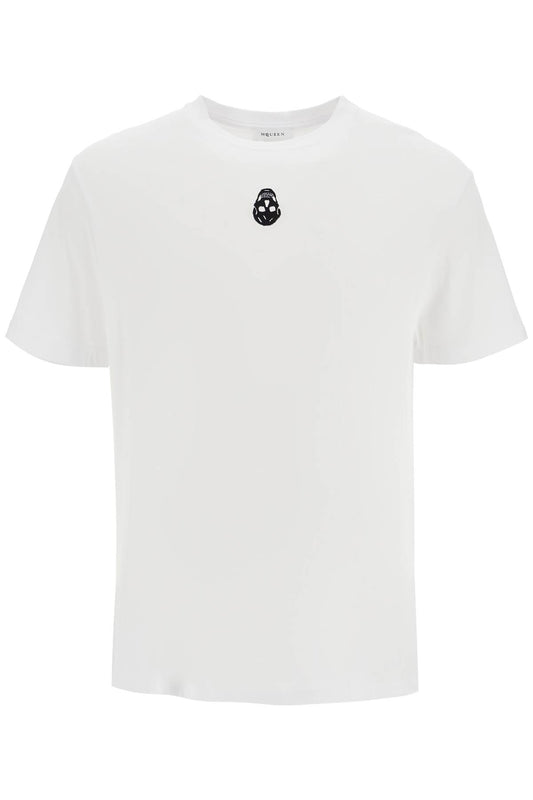 Alexander Mcqueen skull embroidered t-shirt Topwear Alexander Mcqueen