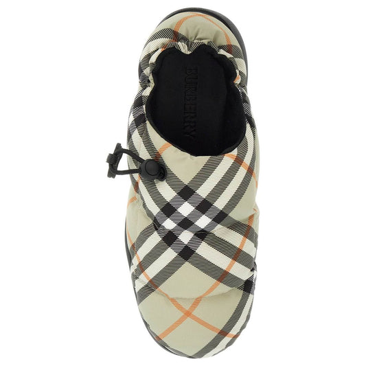 Burberry nylon check mules pillow for Mules Burberry