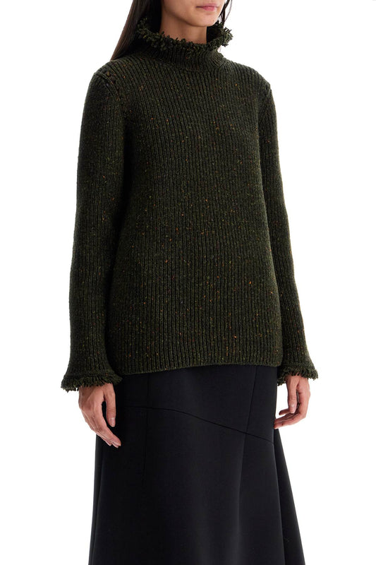 Burberry fringe ribbed wool sweater