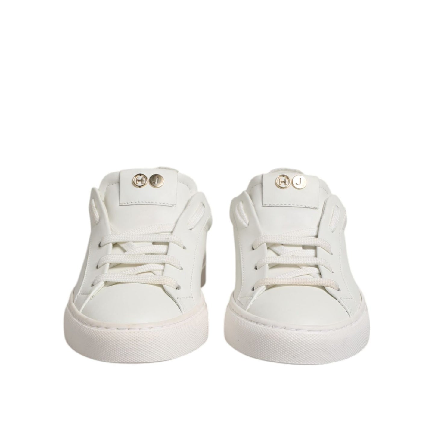 HIDE & JACK White Leather Low Top Lace Up Sneakers Shoes HIDE & JACK