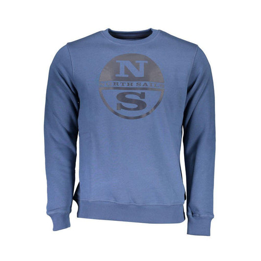 North Sails Blu Cotton Men's Sweatshirt