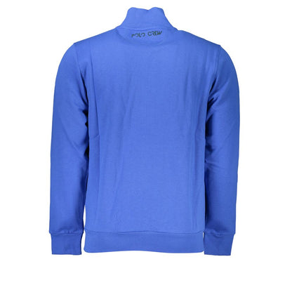 La Martina Blue Cotton Sweatshirt