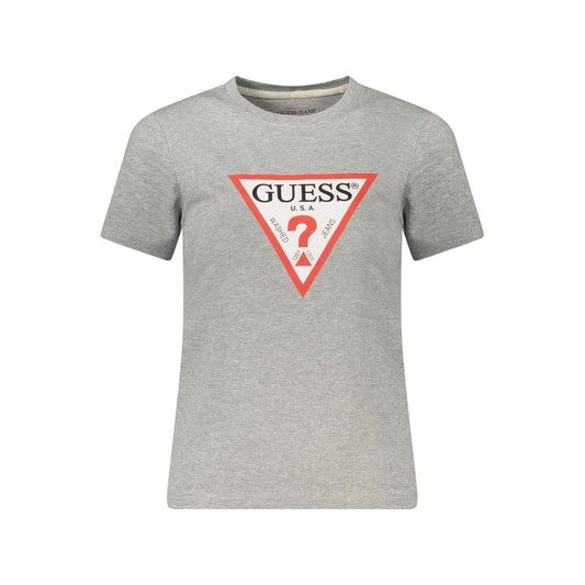 Guess Jeans Grigio Cotton Women T-Shirt