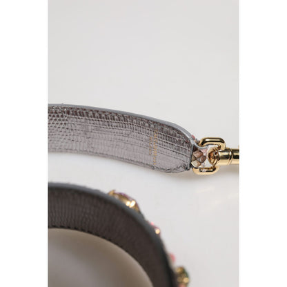 Dolce & Gabbana Multicolor Embellished Handbag Shoulder Strap