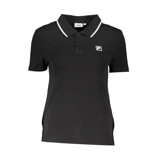 Fila Black Cotton Women's Polo 1728,67403481248,Black,Clothing,Fila,New with tags,Polo Shirts - T-Shirts - Clothing,S,Sportswear - Clothing,T-Shirts - Clothing,T-Shirts - Sportswear - Clothing,Women,XS