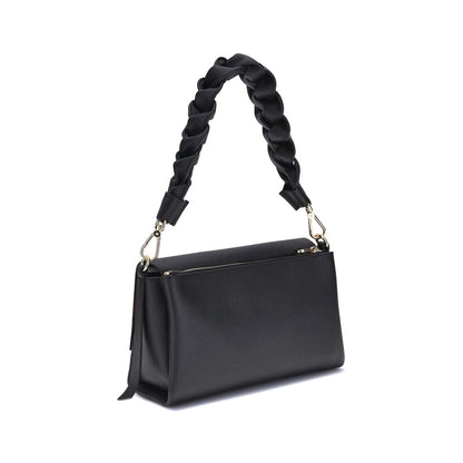 Coccinelle Black Calf Leather Bos Taurus Shoulder Bag Coccinelle
