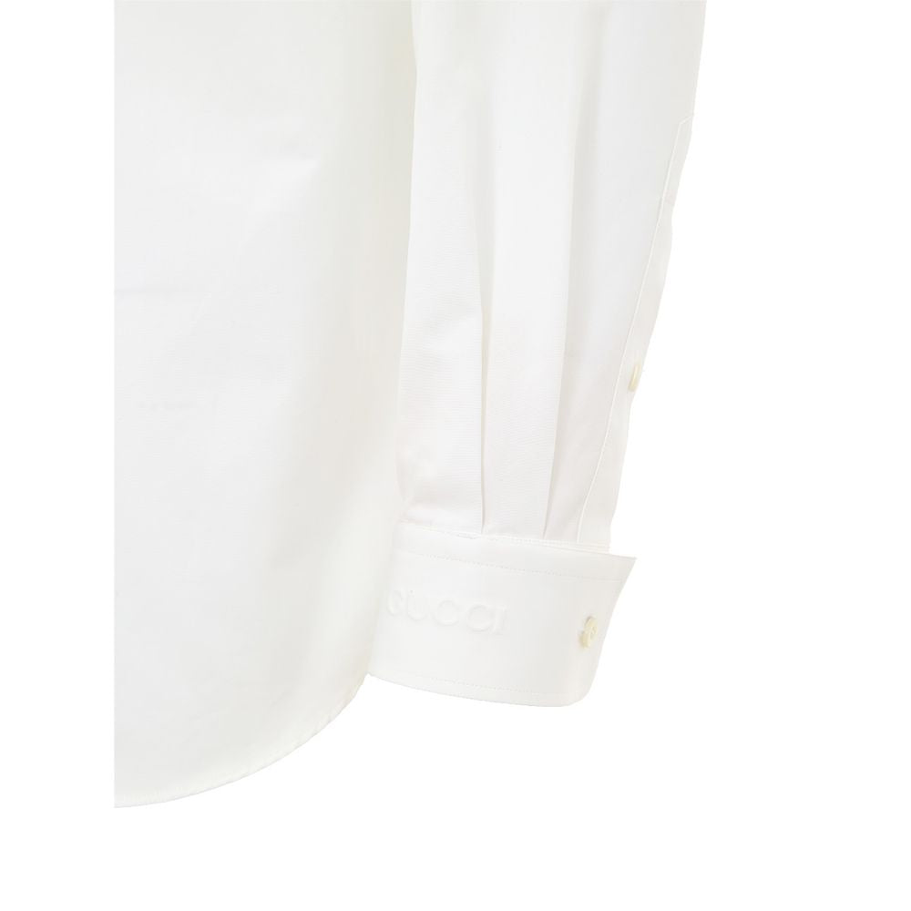 Gucci White Cotton Dress Shirt Gucci