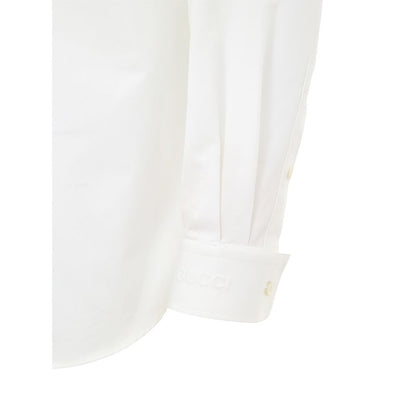 Gucci White Cotton Dress Shirt Gucci