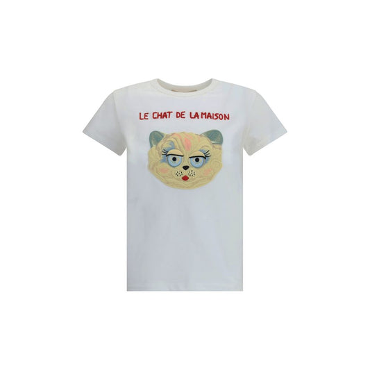 Valentino White Cotton T-Shirt Valentino
