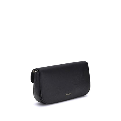 Coccinelle Black Calf Leather Bos Taurus Shoulder Bag Coccinelle