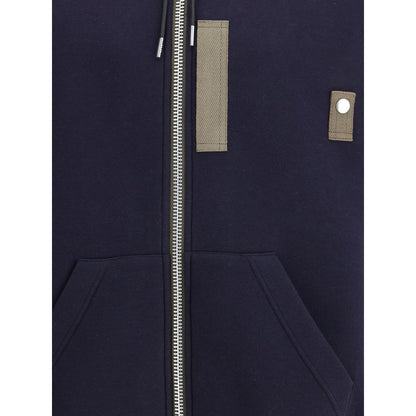Sacai Blue Cotton Hoodie Sacai