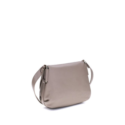 Coccinelle Beige Calf Leather Bos Taurus Shoulder Bag Coccinelle