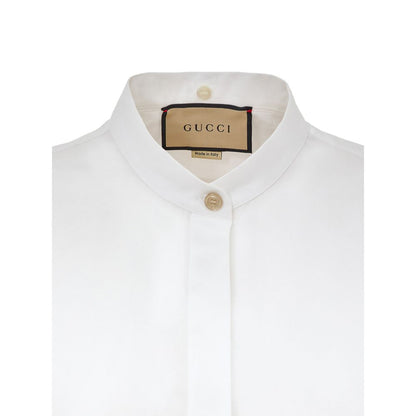 Gucci White Cotton Dress Shirt Gucci