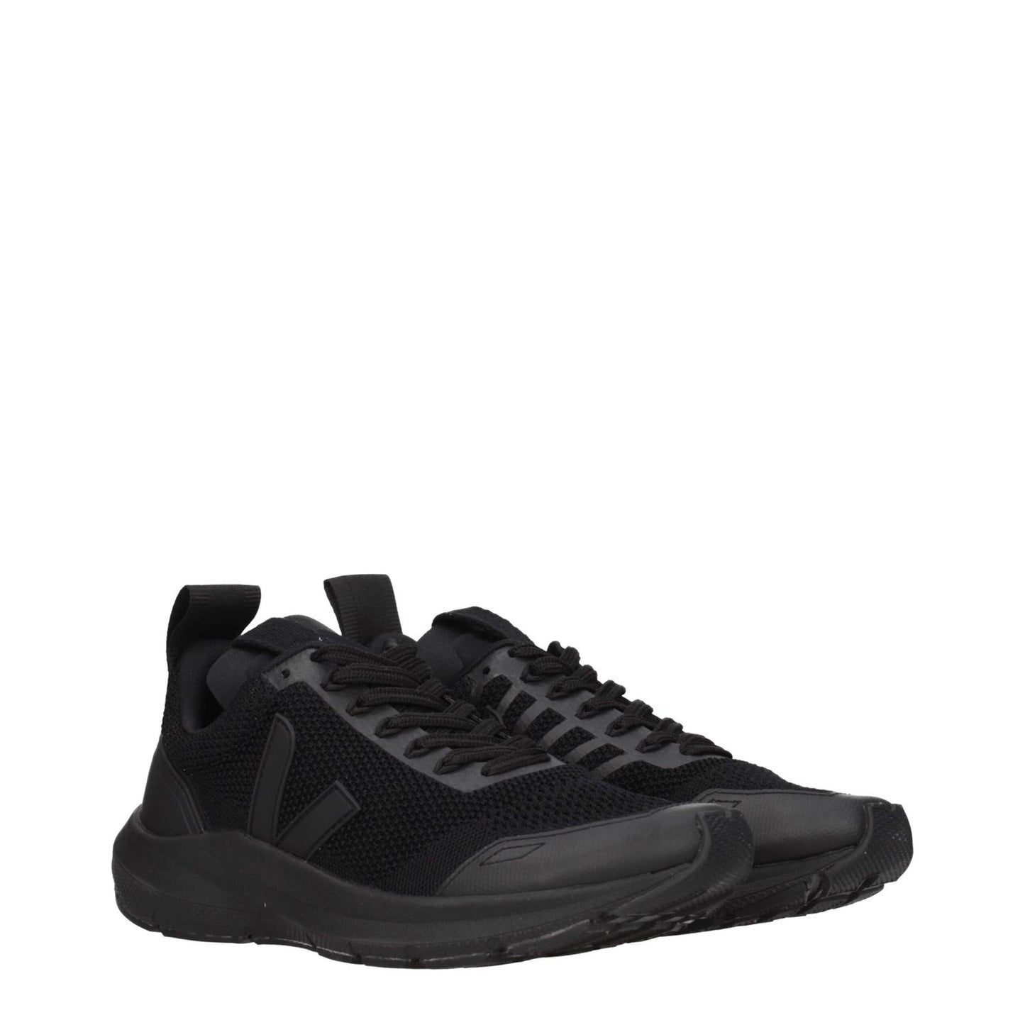 Veja Black Fabric Athletic Sneakers