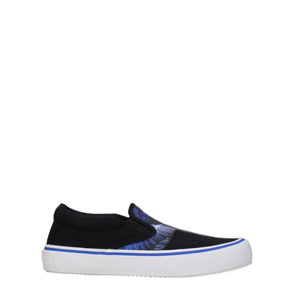 Marcelo Burlon Black Fabric Slip-On Loafers Marcelo Burlon