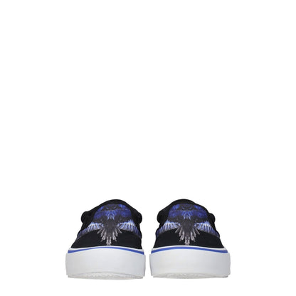 Marcelo Burlon Black Fabric Slip-On Loafers Marcelo Burlon