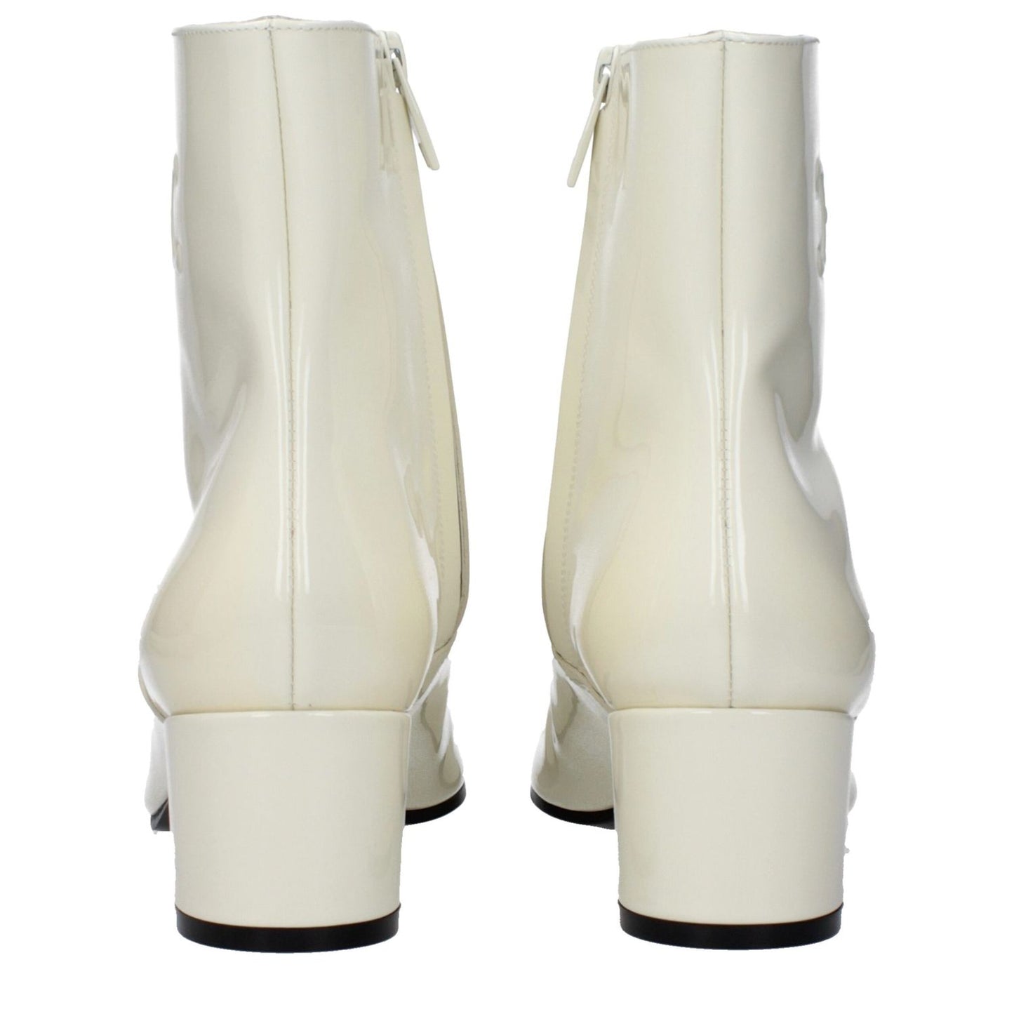 Celine Beige Leather Ankle Boots Celine