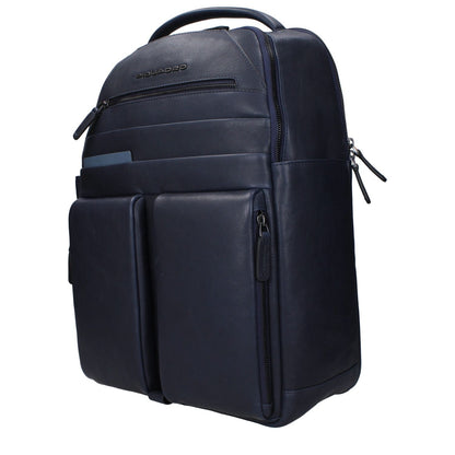 Piquadro Blue Leather Backpack 1728,75667636384,Backpacks - Bags,Bags,Blue,Men,New with tags,Piquadro