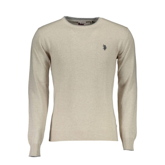 U.S. POLO ASSN. Beige Wool Men's Sweater 1728,67403481248,Beige,Cashmere - Sweaters - Clothing,Clothing,Men,Men - Clothing,New with tags,Sweaters - Clothing,Sweaters - Men - Clothing,U.S. POLO ASSN.,XXL