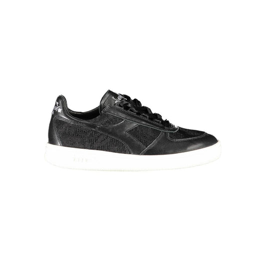 Diadora Black Leather Women Sneaker 1728,67403481248,Athletic - Sneakers - Shoes,Black,Clothing,Diadora,EU35.5/US5.5,EU36.5/US6.5,New with tags,Shoes,Sneakers - Shoes,Sneakers - Women - Shoes,Women,Women - Shoes