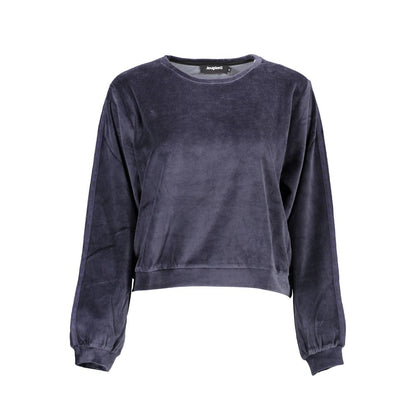 Desigual Blue Cotton Women Sweater 1728,67403481248,Blue,Clothing,Desigual,L,M,New with tags,S,Sweaters - Clothing,Sweaters - Women - Clothing,Sweatshirts - Sweaters - Clothing,Women,Women - Clothing